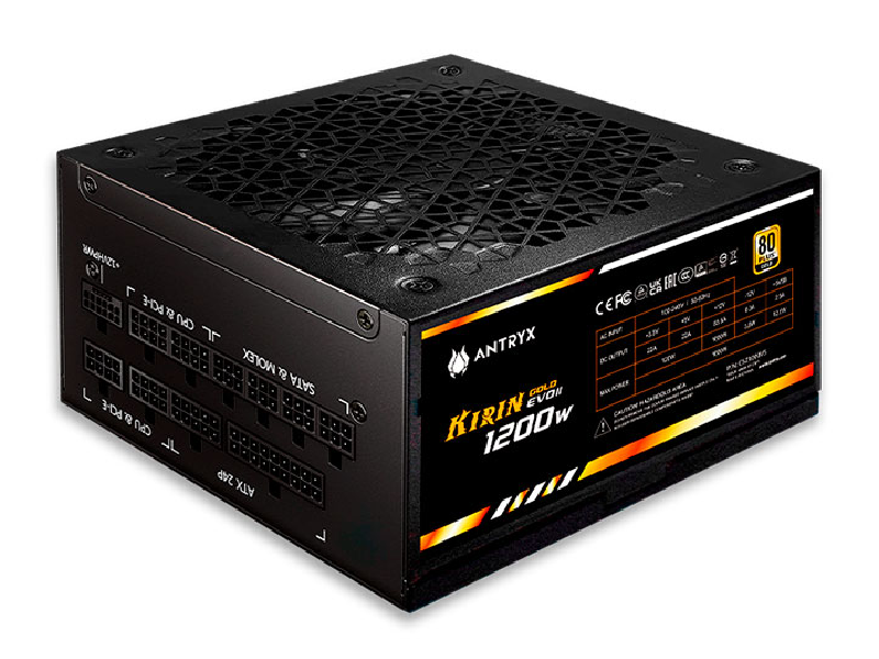 FUENTE ANTRYX 1200W KIRIN GOLD EVO II 80 PLUS GOLD MODULAR (CSZ1200V5)